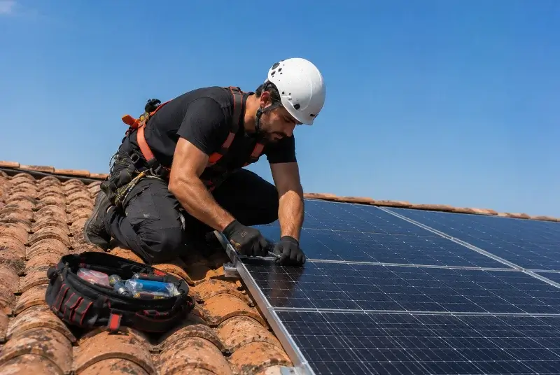 Maintenance et monitoring de panneaux solaires à Pluvigner